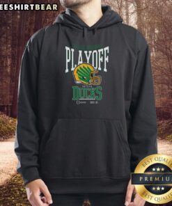 Oregon Playoff Bound Hoodie for Top College Football Playoff 2025-26, featuring team colors and logo, perfect for fans.