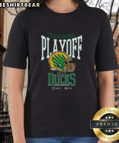 Alt Text: Oregon playoff bound ladies tee for the Top College Football Playoff 2025-26, showcasing team spirit and style.