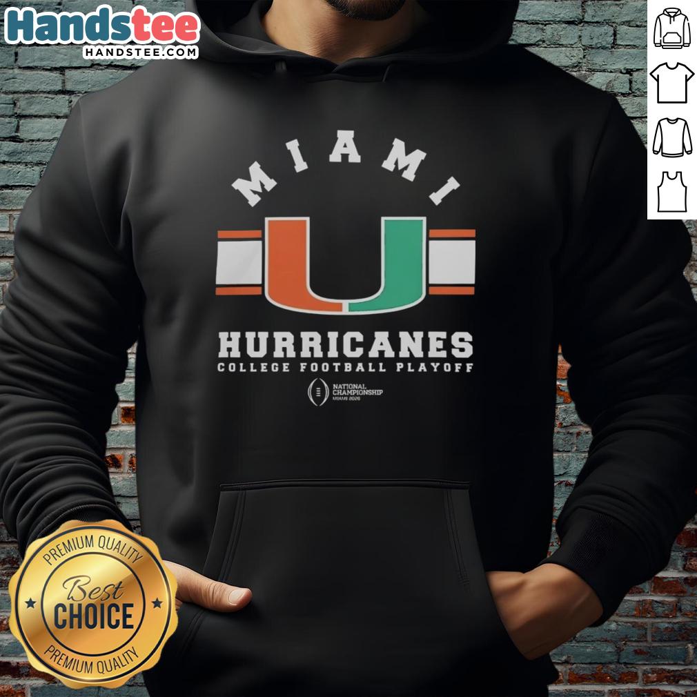 top-college-football-playoff-miami-hurricanes-2026-national-championship-logo-hoodie 2026 National Championship Miami Hurricanes hoodie featuring the Top College Football Playoff logo, perfect for fans.