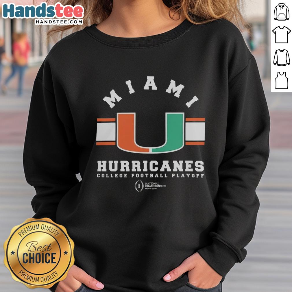top-college-football-playoff-miami-hurricanes-2026-national-championship-logo-sweatshirt Alt Text: Miami Hurricanes 2026 National Championship logo sweatshirt, perfect for college football playoff fans.