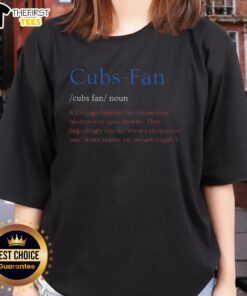 Alt Text: Top Cubs fan ladies tee showcasing loyalty to Chicago baseball, perfect for passionate Chicago Cubs supporters.