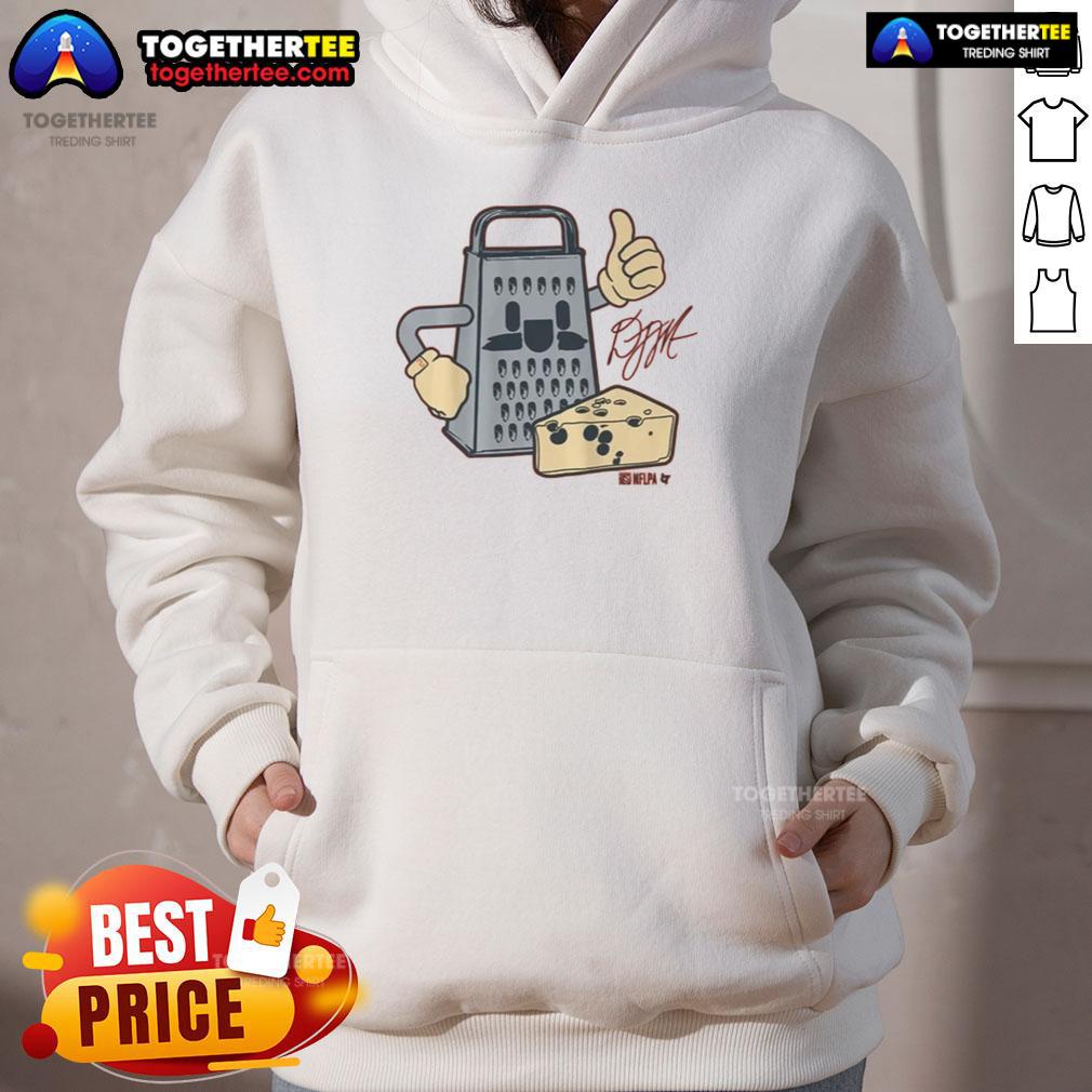 Top D.J. Moore Cheese Grater Hoodie Alt Text: Top D.J. Moore Cheese Grater Hoodie featuring a unique design and vibrant colors, perfect for fans and fashion lovers.