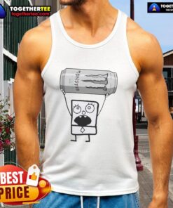Alt Text: Doodlebob wearing a Monster Energy Ultra tank top, showcasing vibrant colors and playful design.