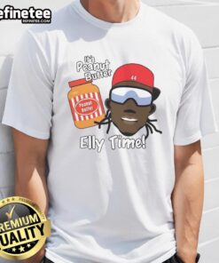 Elly De La Cruz Cincinnati Reds MLB Peanut Butter And Elly Time T-Shirt featuring vibrant graphics and team colors.