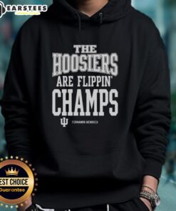 Top Fernando Mendoza Indiana Hoosiers Football Flippin Champs Signature Hoodie showcasing team pride and style.