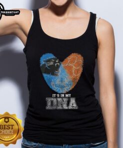 Top featuring fingerprints design for Carolina Panthers and Clemson Tigers, perfect for fans of both teams. It's in my DNA!