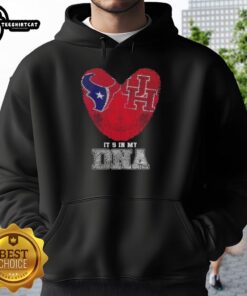 Top Fingerprints Houston Texans X Houston Cougars Its In My DNA hoodie showcasing a stylish design for fans.