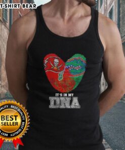 Top Fingerprints Tampa Bay Buccaneers x Florida Gators tank top showcasing team spirit and DNA pride in vibrant design.