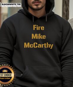 Alt Text: Top Fire Mike McCarthy Pittsburgh Steelers Football Hoodie in black, showcasing team pride and stylish design.