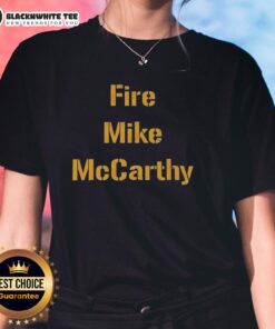 Top Fire Mike McCarthy Pittsburgh Steelers Football Ladies Tee in stylish design, perfect for female fans of the Steelers.