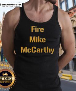 Alt Text: Top Fire Mike McCarthy Pittsburgh Steelers football tank top featuring vibrant team colors and bold graphics.