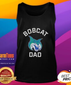 Top Georgia College GCSU Bobcats arched dad logo tank top for students and fans, perfect for warm weather and school spirit.