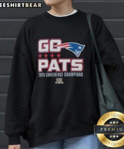 New England Patriots sweatshirt celebrating 2025 AFC Conference Champions - Top Go Pats merch for fans.