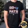 Alt Text: Top Go Pats 2025 AFC Conference Champions New England Patriots T-Shirt featuring bold team graphics.