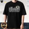 Top Green Bay Packers Thank You For The Memories City Skyline T-Shirt featuring iconic Green Bay skyline and team colors.