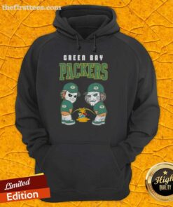 Top Green Bay Packers X Michael Myers and Billy the Puppet hoodie design featuring a unique graphic blend of horror and sports.