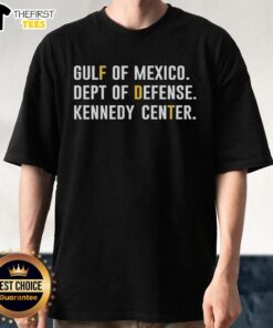 Top Gulf of Mexico Department of Defense Kennedy Center T-Shirt featuring a vibrant design and military-inspired graphics.