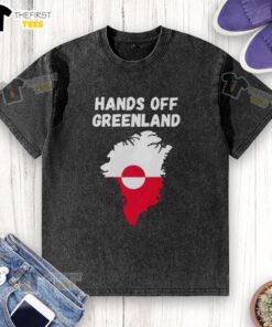 Alt Text: Top Hands-Off Greenland Washed T-Shirt in soft cotton, featuring a relaxed fit and eco-friendly design.