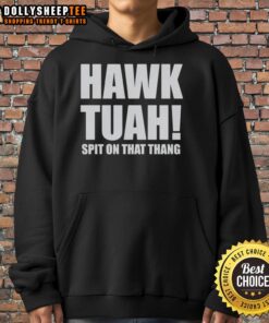 Stylish Top Hawk Tuah Spit On The Thang Hoodie featuring vibrant colors and a modern design, perfect for casual wear.