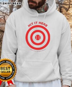 Top Hit It Here Make Zack Hampie Jealous Target Baseball Hoodie in stylish design, perfect for baseball fans and casual wear.