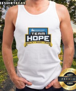 Team Hope Walk tank top from the Huntington's Disease Society of America Iowa Chapter, promoting awareness and support.