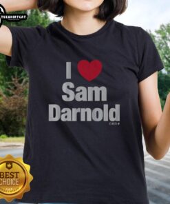 Top I Heart Sam Darnold Ladies Tee featuring a stylish design for fans of the NFL quarterback Sam Darnold.
