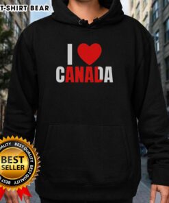 Top I Love Canada Anal Hoodie in vibrant colors, perfect for showcasing Canadian pride and unique style.