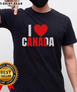 Top I Love Canada anal T-shirt featuring a fun graphic design for proud Canadians and humor enthusiasts.