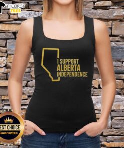 Top I Support Alberta Independence Tank Top in stylish design, perfect for expressing Alberta pride and independence.