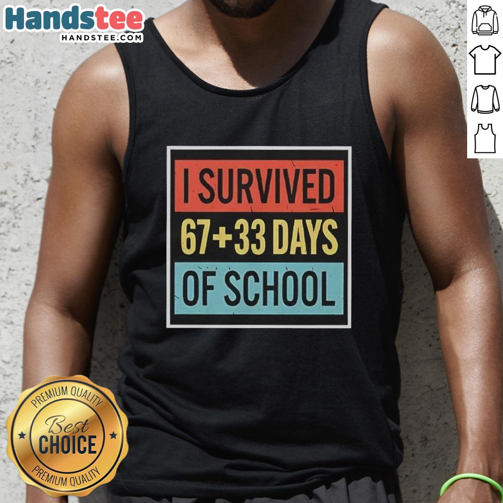 top-i-survived-6733-days-of-school-tank-top Top I Survived 6733 Days of School Tank Top featuring a fun graduation design for proud students and graduates.