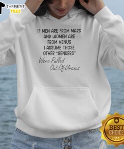 Alt Text: Humorous hoodie design: 'If Men Are From Mars And Women Are From Venus, I Assume Those Other Genders' quote.
