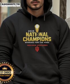 Top Indiana Hoosiers 2026 National Champions hoodie design celebrating their historic win for the ages.