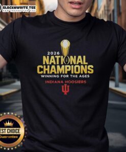 Alt Text: Top Indiana Hoosiers 2026 National Champions T-Shirt celebrating a historic victory in collegiate basketball.