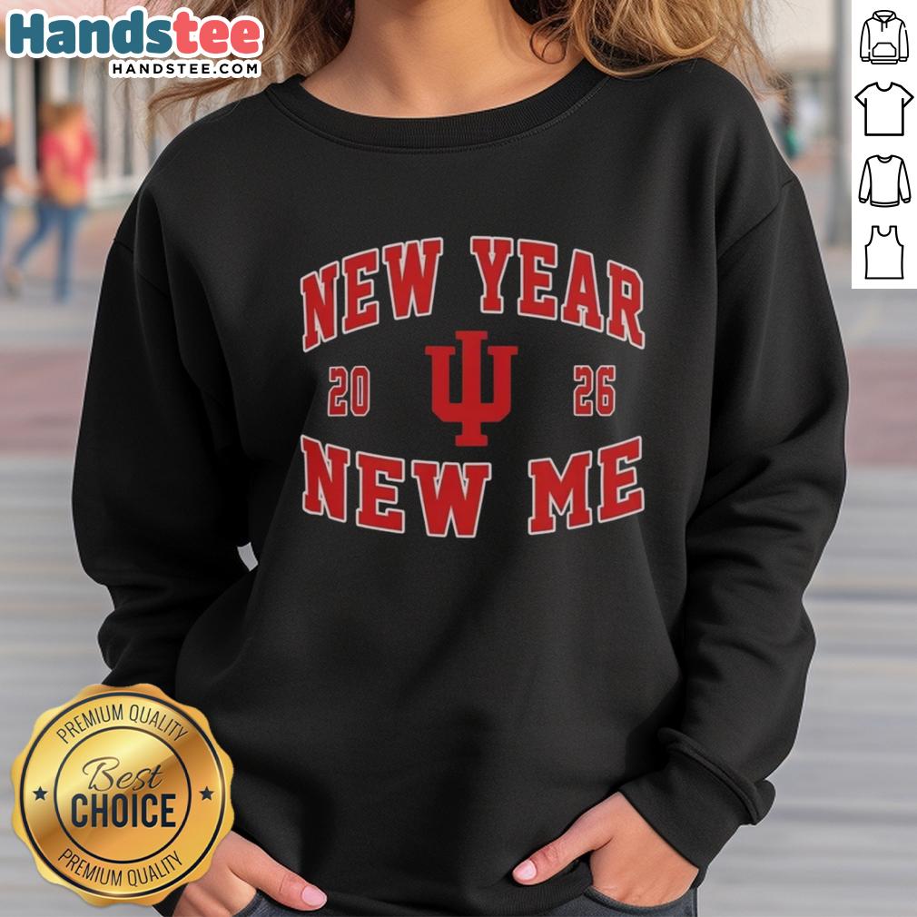 top-indiana-hoosiers-football-new-year-new-me-2026-logo-sweatshirt Alt Text: Top Indiana Hoosiers Football New Year New Me 2026 logo sweatshirt featuring vibrant team colors and design.