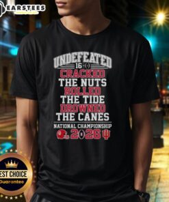 Top Indiana Hoosiers Undefeated 16-0 T-Shirt featuring bold graphics celebrating their victory over rival teams.