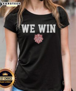 Top Indiana Hoosiers We Win National Champions 2025-2026 Ladies Tee showcasing team pride and style.