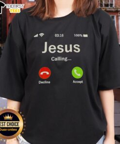 Alt Text: Top Jesus Calling Ladies Tee featuring a stylish design, perfect for women who love faith-inspired fashion.