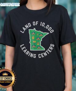 Quality Learning Ladies Tee from Top Land of 10,000 Learning Centers featuring vibrant design and comfortable fit.