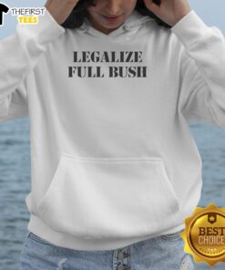Top Legalize Full Bush Hoodie featuring a stylish design, perfect for casual wear and promoting cannabis awareness.
