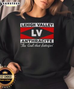 Cozy sweatshirt featuring 'Top Lehigh Valley Anthracite' design, perfect for fans of this satisfying coal type.