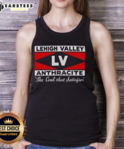 Top Lehigh Valley Anthracite tank top featuring a stylish design, perfect for coal enthusiasts and outdoor activities.