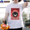 Alt Text: Top Lorenzo The Cat Felines Against Fascism T-Shirt featuring a playful cat graphic and bold anti-fascism message.