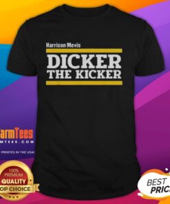 Top Los Angeles Rams Harrison Mevis The Thiccer Kicker T-Shirt design featuring vibrant graphics and team colors.