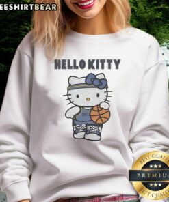 Alt Text: Cute Memphis Grizzlies x Hello Kitty sweatshirt featuring vibrant graphics, perfect for fans and collectors.