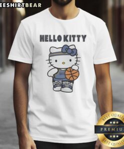 Alt Text: Top Memphis Grizzlies X Hello Kitty cute T-shirt featuring playful graphics, perfect for fans and collectors.