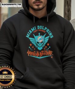 Cody Rhodes American Nightmare hoodie featuring Miami Dolphins logo, perfect for fans and stylish sportswear.