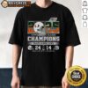 Top Miami Hurricanes Cotton Bowl Classic Champions 2025 Helmet T-Shirt featuring vibrant team colors and logo design.