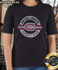 Vintage Montreal Canadiens Franklin Ladies Tee, featuring classic design and team logo, perfect for female fans.