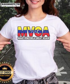 Top MVGA Make Venezuela Great Again Ladies Tee featuring vibrant design and comfortable fit for stylish supporters.