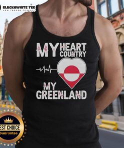 Top My Heart Country Heartbeat My Greenland Tank Top featuring a vibrant design perfect for summer casual wear.